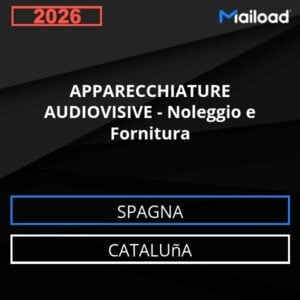 Database Email APPARECCHIATURE AUDIOVISIVE – Noleggio e Fornitura (Cataluña – Spagna)