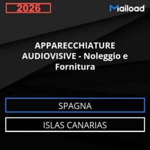 Database Email APPARECCHIATURE AUDIOVISIVE – Noleggio e Fornitura (Islas Canarias – Spagna)