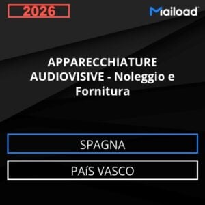 Database Email APPARECCHIATURE AUDIOVISIVE – Noleggio e Fornitura (País Vasco – Spagna)