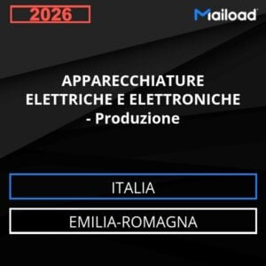 Base de datos de correo electrónico EQUIPOS ELÉCTRICOS Y ELECTRÓNICOS – Producción ( Emilia-Romagna - Italia)