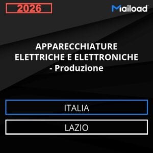Base de datos de correo electrónico EQUIPOS ELÉCTRICOS Y ELECTRÓNICOS – Producción ( Lazio - Italia)