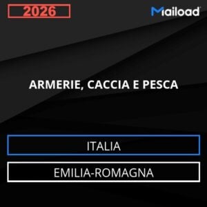 Base de datos de correo electrónico ARMERÍAS , CAZA Y PESCA ( Emilia-Romagna - Italia)