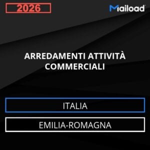 Base de datos de correo electrónico MOBILIARIO ACTIVIDADES COMERCIALES ( Emilia-Romagna - Italia)