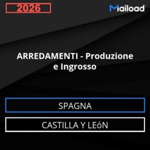 Database Email ARREDAMENTI – Produzione e Ingrosso (Castilla y León – Spagna)
