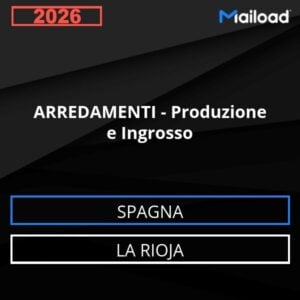 Database Email ARREDAMENTI – Produzione e Ingrosso (La Rioja – Spagna)
