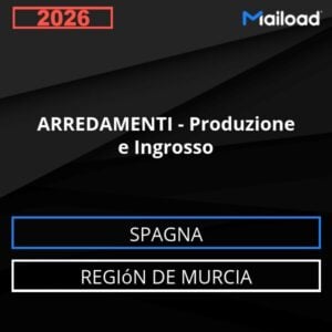 Database Email ARREDAMENTI – Produzione e Ingrosso (Región de Murcia – Spagna)