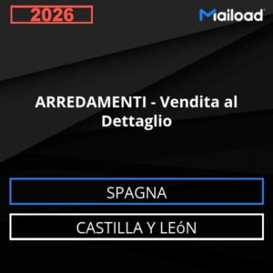 Base de datos de correo electrónico MOBILIARIO – Venta al Detalle (Castilla y León – España)