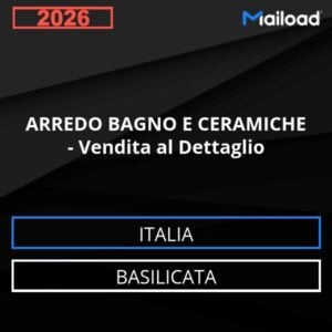 Base de datos de correo electrónico MUEBLES DE BAÑO Y CERÁMICAS – Venta al Detalle ( Basilicata - Italia)