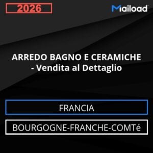 Base de datos de correo electrónico MUEBLES DE BAÑO Y CERÁMICAS – Venta al Detalle (Borgoña-Franco Condado – Francia)