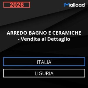 Base de datos de correo electrónico MUEBLES DE BAÑO Y CERÁMICAS – Venta al Detalle ( Liguria - Italia)