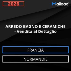 Base de datos de correo electrónico MUEBLES DE BAÑO Y CERÁMICAS – Venta al Detalle (Normandía – Francia)
