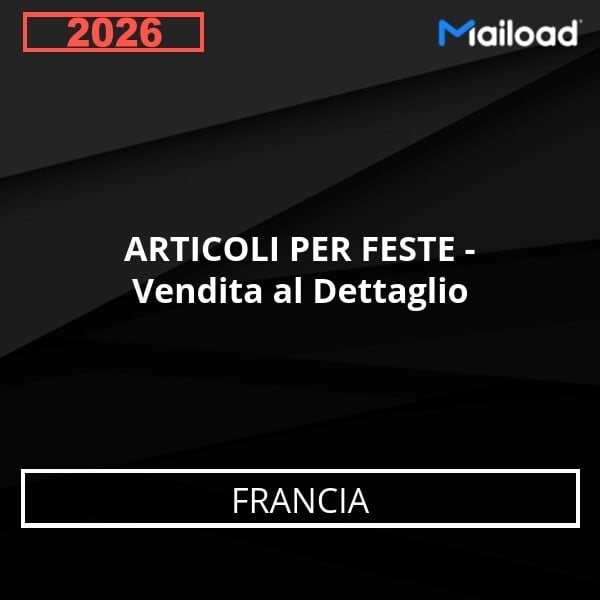 Email Database ARTICOLI PER FESTE - Vendita al Dettaglio Francia