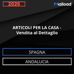 Base de datos de correo electrónico ARTÍCULOS PARA EL HOGAR – Venta al Detalle (Andalucía – España)