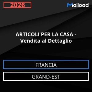 Base de datos de correo electrónico ARTÍCULOS PARA EL HOGAR – Venta al Detalle (Gran Oriente – Francia)