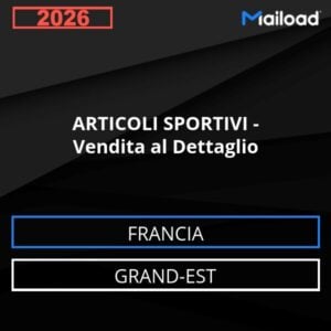 Database Email ARTICOLI SPORTIVI – Vendita al Dettaglio (Grand-Est – Francia)