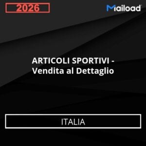 Base de Datos de Correo Electrónico ARTICOLI SPORTIVI – Vendita al Dettaglio (Italia)