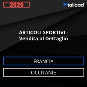 Database Email ARTICOLI SPORTIVI – Vendita al Dettaglio (Occitanie – Francia)
