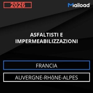 Database Email ASFALTISTI E IMPERMEABILIZZAZIONI (Auvergne-Rhône-Alpes – Francia)