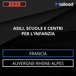 Database Email ASILI, SCUOLE E CENTRI PER L’INFANZIA (Auvergne-Rhône-Alpes – Francia)