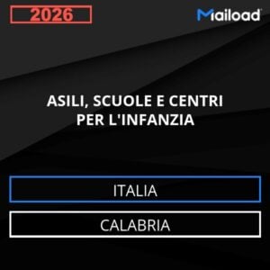 Database Email ASILI, SCUOLE E CENTRI PER L’INFANZIA (Calabria – Italia)