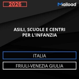 Database Email ASILI, SCUOLE E CENTRI PER L’INFANZIA (Friuli-Venezia Giulia – Italia)