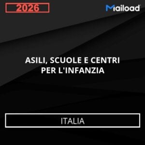 Base de datos de correo electrónico GUARDERÍAS , ESCUELAS Y Centros PARA NIÑOS (Italia)