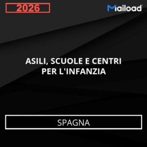 Database Email ASILI, SCUOLE E CENTRI PER L’INFANZIA (Spagna)