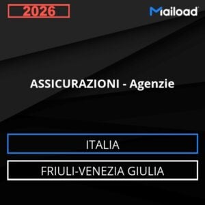 Base de datos de correo electrónico SEGUROS – Agencias ( Friuli-Venezia Giulia - Italia)