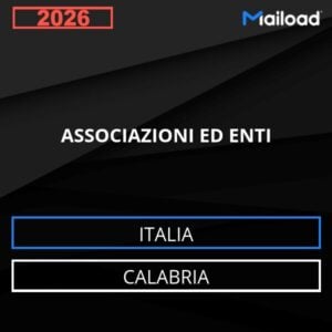 Base de datos de correo electrónico ASSOCIAZIONI ED ENTI ( Calabria – Italia )