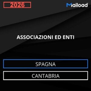 Base de datos de correo electrónico ASSOCIAZIONI ED ENTI ( Cantabria – Spagna )