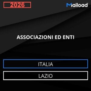 Base de datos de correo electrónico ASSOCIAZIONI ED ENTI ( Lazio – Italia )