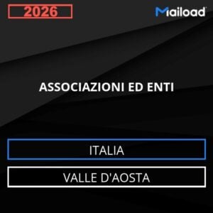 Database Email ASSOCIAZIONI ED ENTI (Valle D’Aosta – Italia)