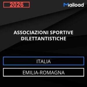 Base de datos de correo electrónico ASOCIACIONES DEPORTIVAS AMATEURS ( Emilia-Romagna - Italia)