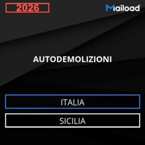 Base de datos de correo electrónico AUTODEMOLIZIONI ( Sicilia – Italia )