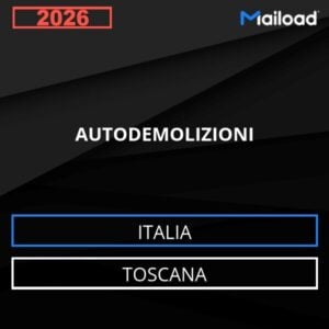 Base de datos de correo electrónico AUTODEMOLIZIONI ( Toscana – Italia )
