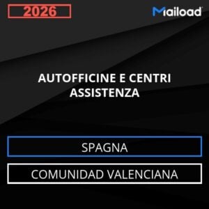 Base de datos de correo electrónico AUTOFFICINE E CENTRI ASSISTENZA ( Comunidad Valenciana – Spagna )