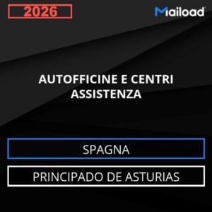 Base de datos de correo electrónico AUTOFFICINE E CENTRI ASSISTENZA ( Principado de Asturias – Spagna )
