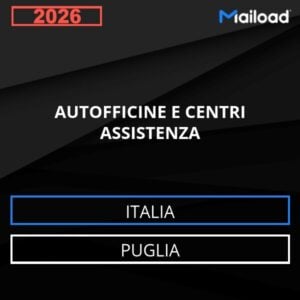 Base de datos de correo electrónico AUTOFFICINE E CENTRI ASSISTENZA ( Puglia – Italia )