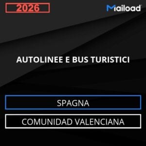 Base de datos de correo electrónico AUTOLINEE E BUS TURISTICI ( Comunidad Valenciana – Spagna )