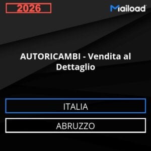 Base de datos de correo electrónico REPUESTOS DE AUTOMÓVIL – Venta al Detalle ( Abruzzo - Italia)