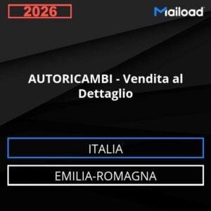 Base de datos de correo electrónico REPUESTOS DE AUTOMÓVIL – Venta al Detalle ( Emilia-Romagna - Italia)