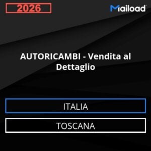 Base de datos de correo electrónico REPUESTOS DE AUTOMÓVIL – Venta al Detalle ( Toscana - Italia)