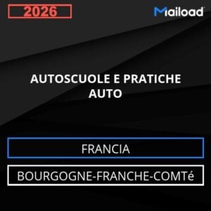 Database Email AUTOSCUOLE E PRATICHE AUTO (Bourgogne-Franche-Comté – Francia)
