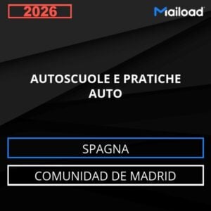 Base de datos de correo electrónico AUTOSCUOLE E PRATICHE AUTO ( Comunidad de Madrid – Spagna )