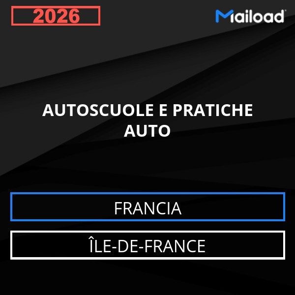 Email Database AUTOSCUOLE E PRATICHE AUTO Île-de-France