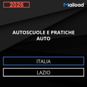 Base de datos de correo electrónico AUTOSCUOLE E PRATICHE AUTO ( Lazio – Italia )