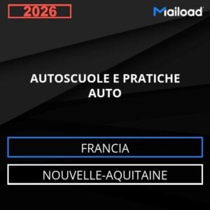 Database Email AUTOSCUOLE E PRATICHE AUTO (Nouvelle-Aquitaine – Francia)