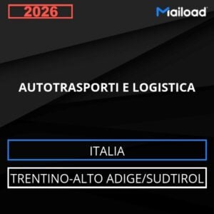 Base de datos de correo electrónico TRANSPORTE POR CARRETERA Y LOGÍSTICA ( Trentino-Alto Adige/Sudtirol - Italia)
