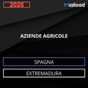 Base de datos de correo electrónico AZIENDE AGRICOLE ( Extremadura – Spagna )