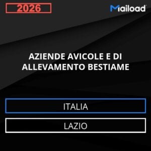 Base de datos de correo electrónico AZIENDE AVICOLE E DI ALLEVAMENTO BESTIAME ( Lazio – Italia )
